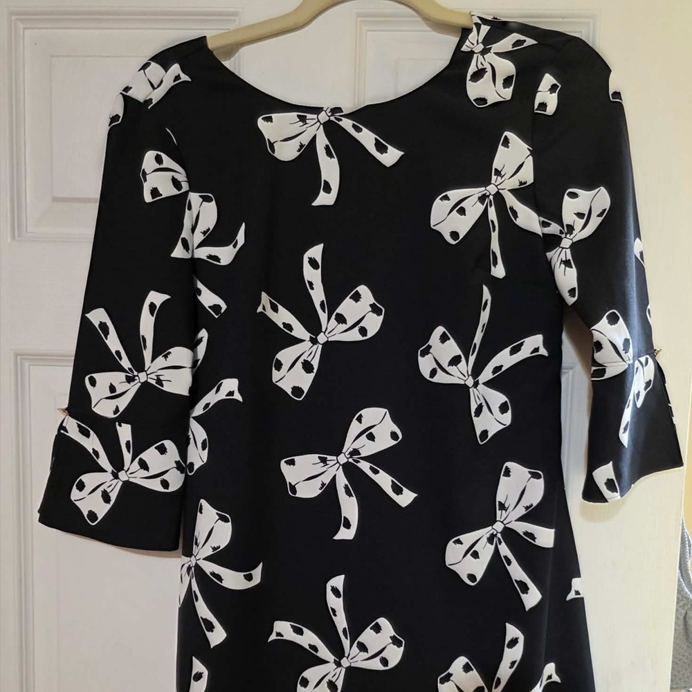Banana Republic Black & White Bow-Print Women's mini Dress